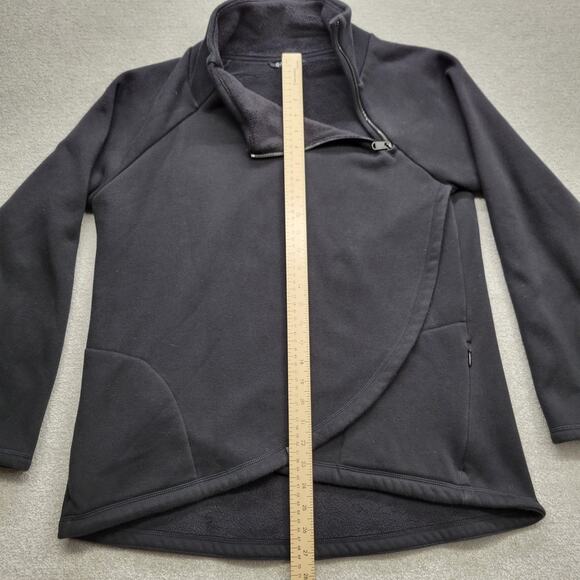 Athleta Pullover Women's Large Tall Cozy Karma Asymmetrical Black Wrap Studio - Picture 4 of 13